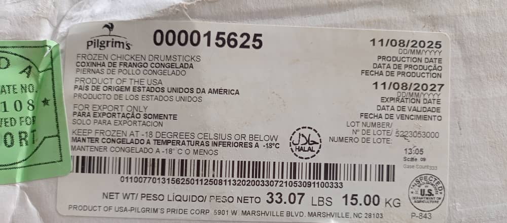 Caja de Pollo 15kg