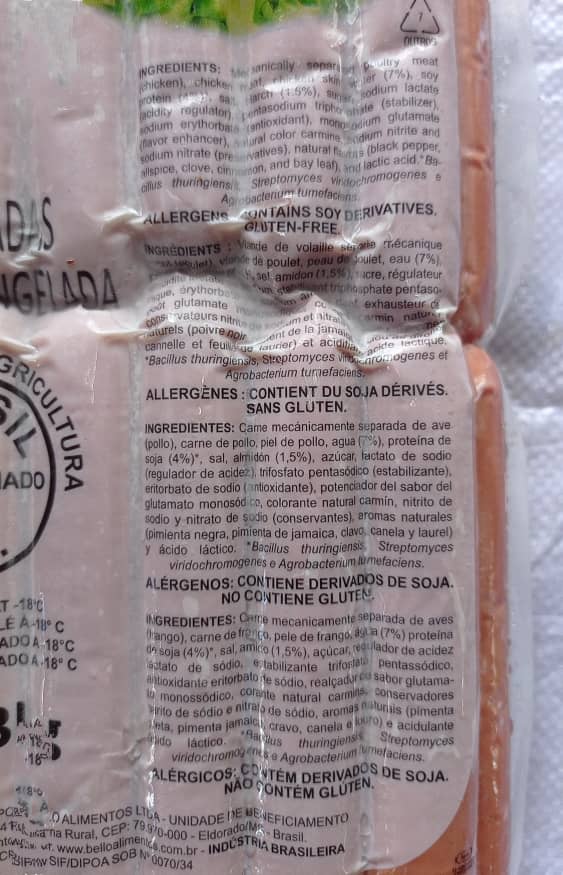 Salchicha de Pollo 3kg