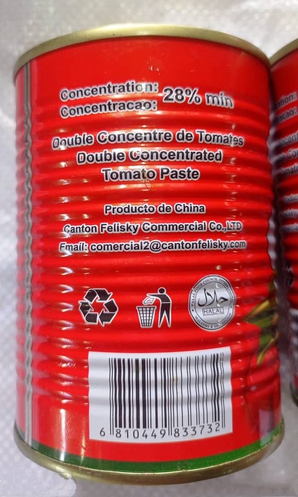 Pasta de Tomate 400g
